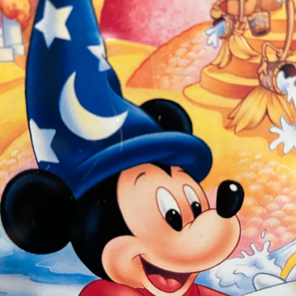 Vintage Disney Fantasia Mickey Mouse Chocolate Tin Walt Disney World 90's Rare - Picture 4 of 4